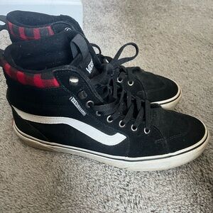 Vans checkered high tops